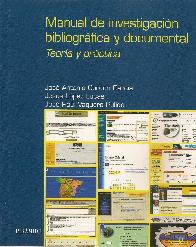 Manual de investigacin bibliogrfica y documental
