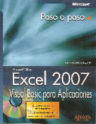 Excel 2007  Visual Basic para Aplicaciones Paso a paso