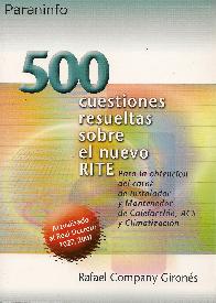 500 cuestiones resueltas sobre el nuevo RITE