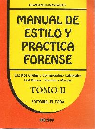 Manual de Estilo y Practica Forense  Tomo 2