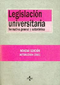 Legislacion universitaria