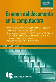 Examen del documento en la computadora