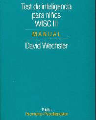 WISC-III Test de inteligencia para nios