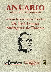 Anuario Dr. Jos Gaspar Rodrguez de Francia