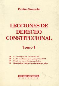 Lecciones de Derecho Constitucional Tomo I