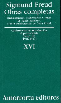 Sigmund Freud Obras Completas Vol XVI traduccin Jose Echeverria