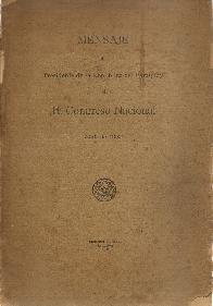 Mensaje del Presidente de la Repblica del Paraguay al H. Cogreso Nacional Abril de 1932