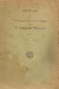 Mensaje del Presidente de la Repblica del Paraguay al H. Congreso Nacional Abril de 1925