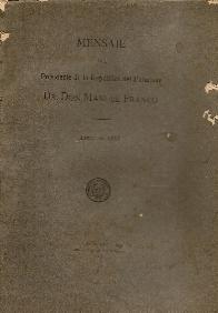 Mensaje del Presidente de la Republica del Paraguay Dr. Don Manuel Franco Abril de 1917