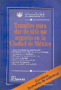 Tramites p/ dar de alta un negocio en la ciudad de Mexico