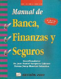 Manual de banca, finanzas y seguros