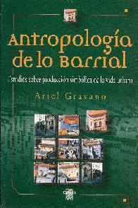 Antropologia de lo barrial