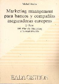 Marketing management para banco y compaias aseguradoras europeas