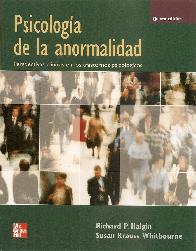 Psicologa de la Anormalidad