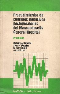 Procedimientos cuidados intensivos postoperatorios Massachusetts General Hospital