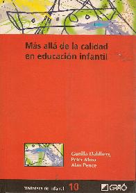 Mas alla de la calidad en educacion infantil