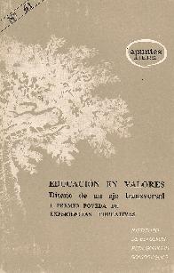 Educacion en valores : diseo de un eje transversal