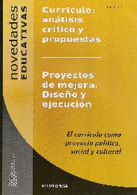 Curriculo: analisis critico y propuestas Proyectos de mejora. Diseo de ejecucion