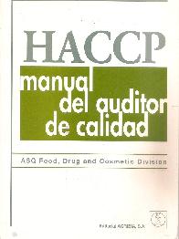 HACCP manual del auditor de calidad