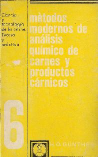 Metodos modernos para el analisis quimico de la carne y los productos carnicos