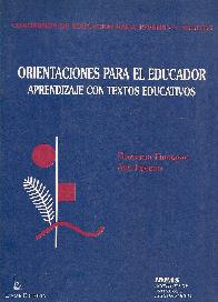 Orientaciones para el educador Aprendizaje con textos educativos