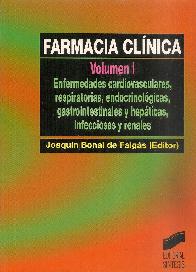 Farmacia Clinica  Vol I, enfermedades cardiovasculares, respirstorias, endocrinologicas, gastrointe