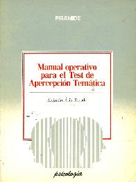 Manual operativo para el test de apercepcion tematica