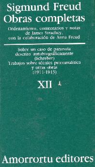 Sigmund Freud Obras completas Vol XII Traduccin Jos Echeverra