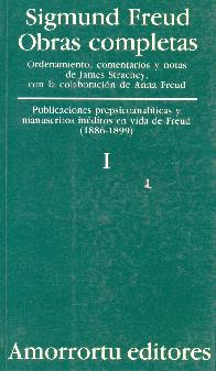 Sigmund Freud Obras completas Vol I Traduccin Jos Echeverra