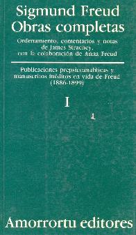 Sigmund Freud Obras completas Vol I Traduccin Jos Echeverra