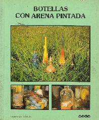 Botellas con arena pintada
