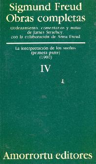Sigmund Freud Obras completas Vol IV  Traduccin Jos Echeverra