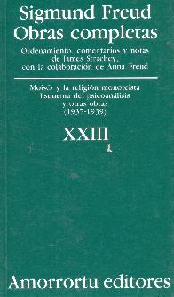 Sigmund Freud Obras completas Vol XXIII Traduccin Jos Echeverra