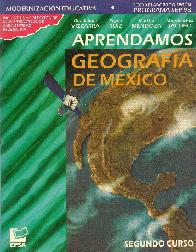 Aprendamos Geografia de Mexico. Segundo Curso