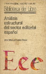 Analisis estructural del sector editorial espaol