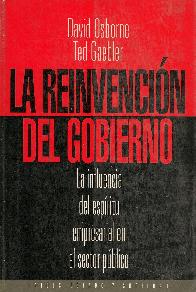 La reinvencin del gobierno