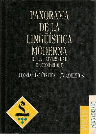 Teoria lingistica:fundamentos (Panorama de la lingistica moderna; T.1)