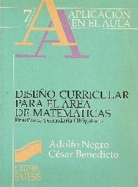 Diseo curricular para el area de matematicas : ESO