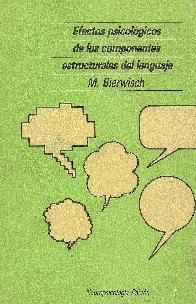 Efectos psicologicos de los componentes estructurales del lenguaje