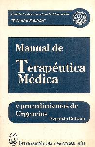 Manual de terapeutica medica y procedimientos de urgencia