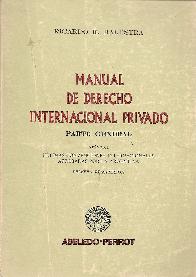 Manual de derecho internacional privado : parte general