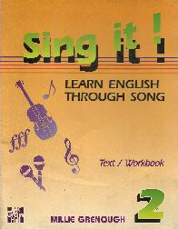 Sing it learn englishi through song text workbook