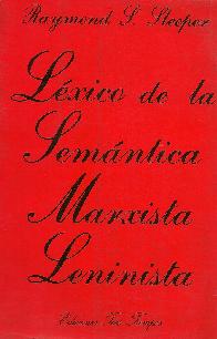 Lexico de la semantica Marxista-Leninista