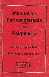 Manual de farmacoterapia en psiquiatria