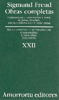 Sigmund Freud Obras completas Vol XXII Traduccin Jos Echeverra