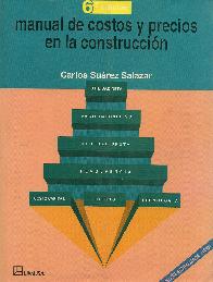 Manual de costos y precios en la construccion