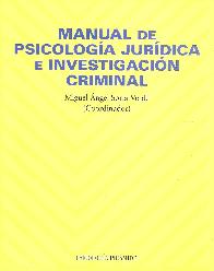 Manual de psicologa jurdica e investigacin criminal