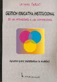 Gestin educativa institucional