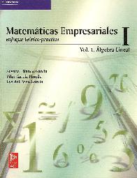 Matematicas Empresariales I enfoque teorico practico Vol I Algebra Lineal