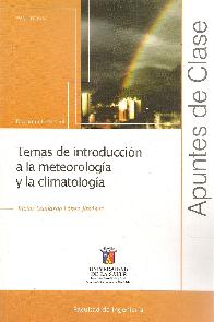 Temas de Introduccin a la meteorologa y la climatologa